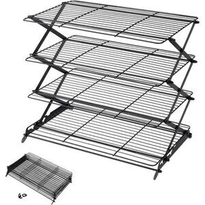Geesta 2/3/4-Tier Upgraded Collapsible Cooling Rack with Adjustable 3 Setting